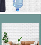 3D Self-Adhesive Brick Wallpaper – Peel and Stick Decor for Home DIY Projects