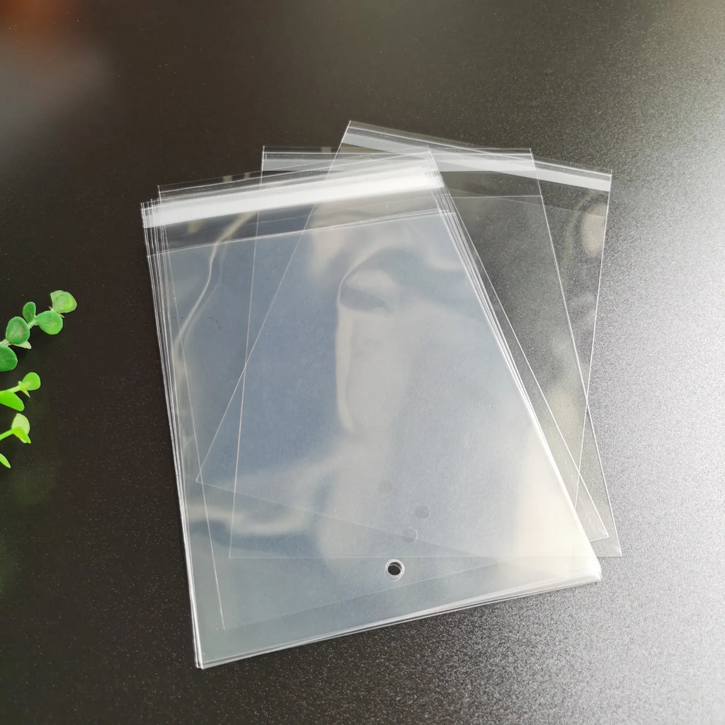Matte Transparent Cellophane Bags – Self Sealing Pouches for Cookies and Jewelry