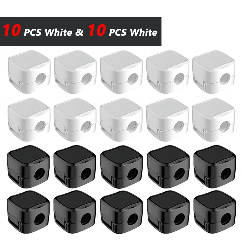 Magnetic Cable Clips – Adjustable Adhesive Cord Holder for Office Desk