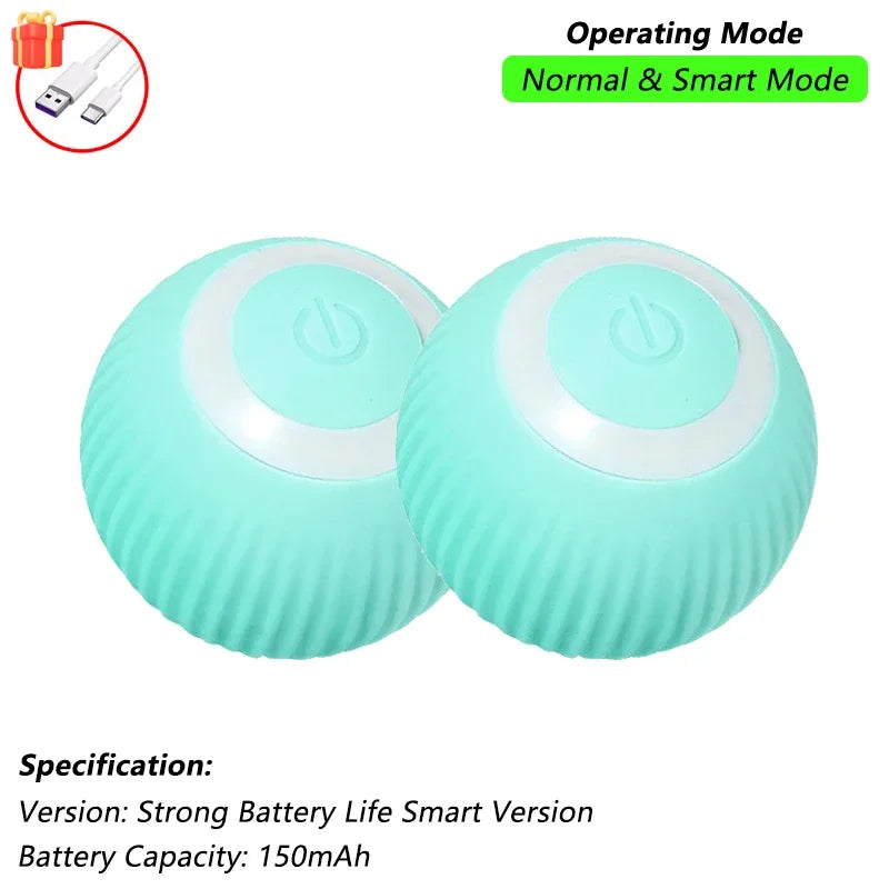 Interactive Rolling Cat Ball – Rechargeable Smart Toy for Pet Exercise