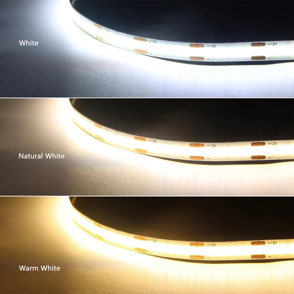 COB LED Strip Lights – Motion Sensor Under Cabinet Lamp for Closet Wardrobe