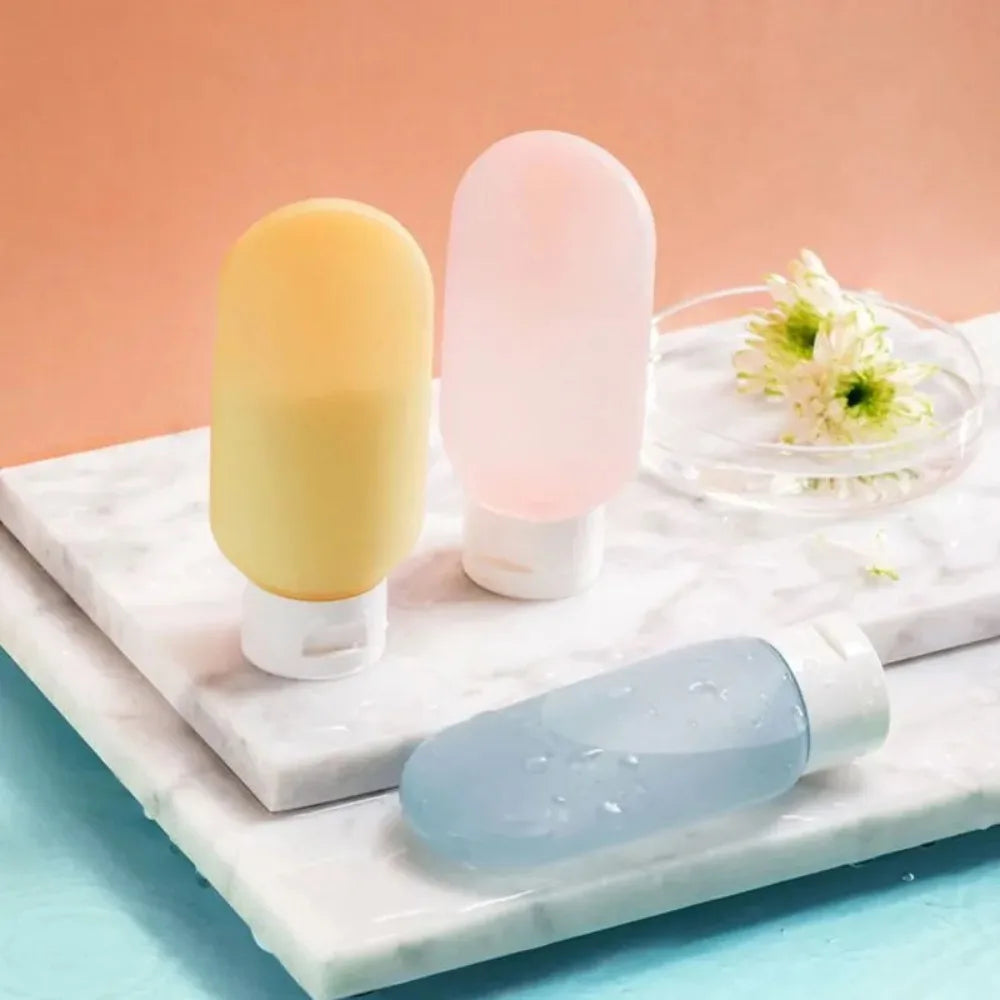 Refillable Travel Bottle Set – 60ml Squeeze Tubes for Cosmetic Toiletries