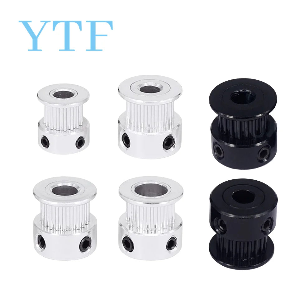 Timing Pulley – Aluminum 20 Tooth for 3D Printer 5mm Bore 6mm Width