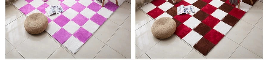 Soft Foam Patchwork Play Mats – Interlocking Carpet Tiles for Kids Rooms