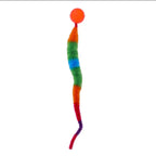 Interactive Cat Worm Toy – Colorful Elastic Teaser for Indoor Pet Play