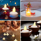 Floating LED Tea Lights – Waterproof Flameless Candles for Pool Party Decor