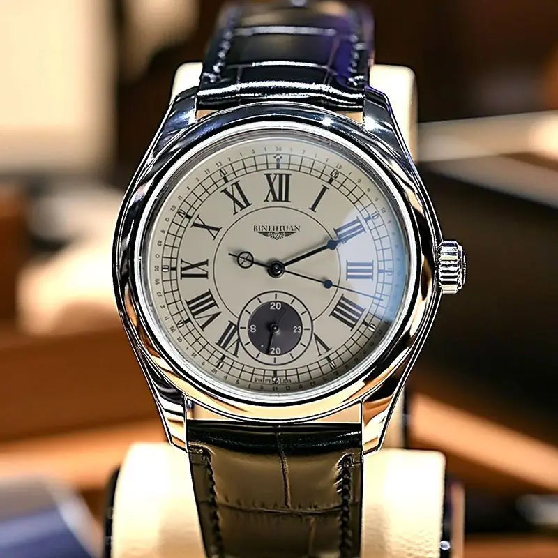 Luxury Leather Quartz Wristwatch – Waterproof Business Accessory for Men