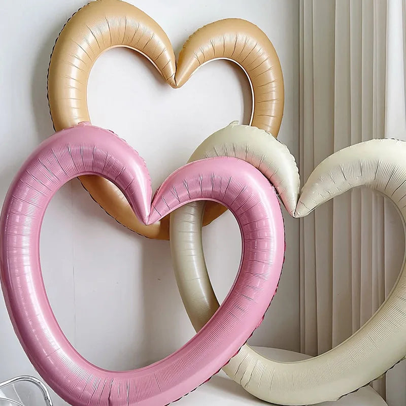 Heart Photo Frame Balloon – Decorative Prop for Birthday Parties and Weddings