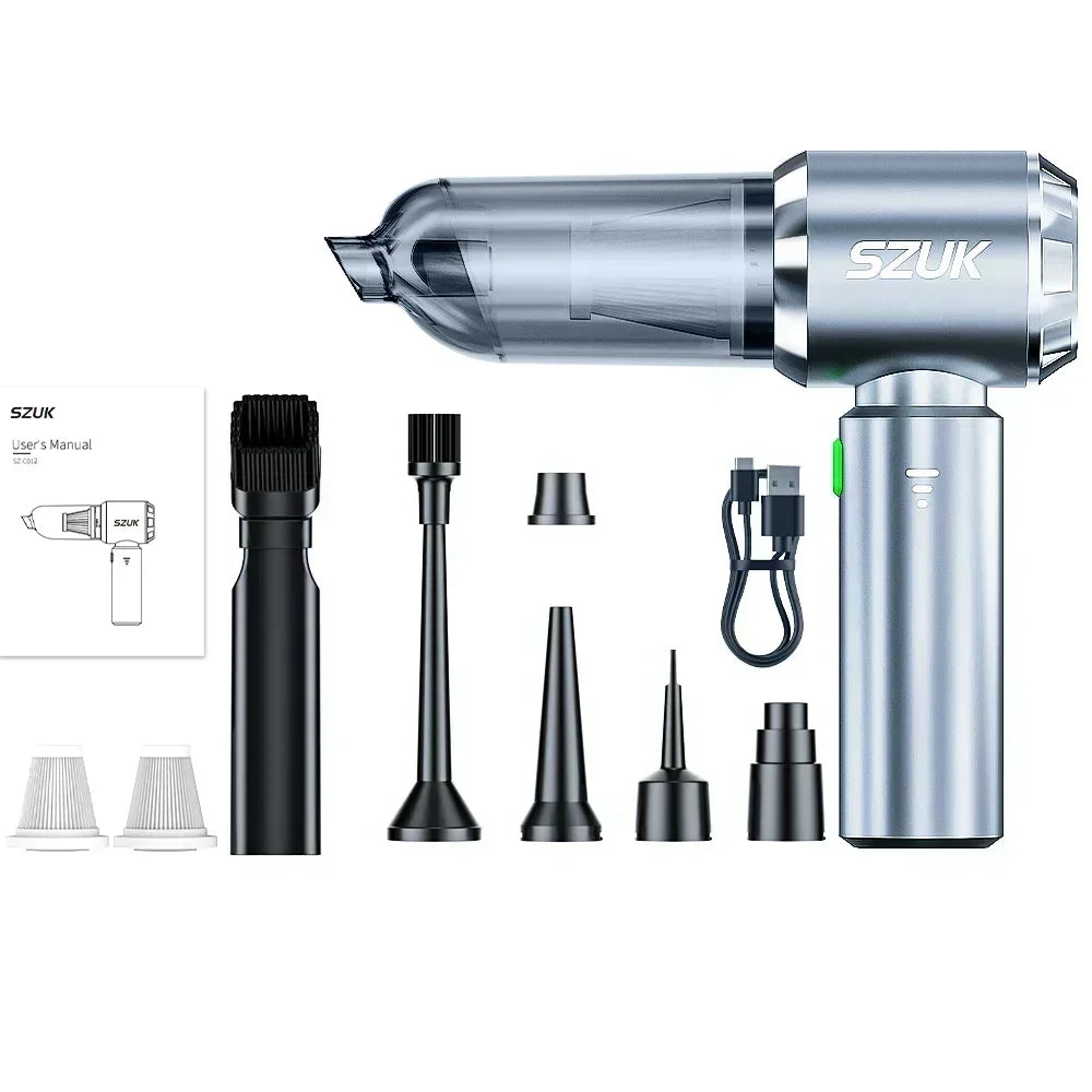 Portable Cordless Handheld Vacuum – High-Power Suction for Car and Home