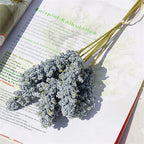 Artificial Lavender Flowers – PE Plastic Plant Bouquet for Home Table Decor