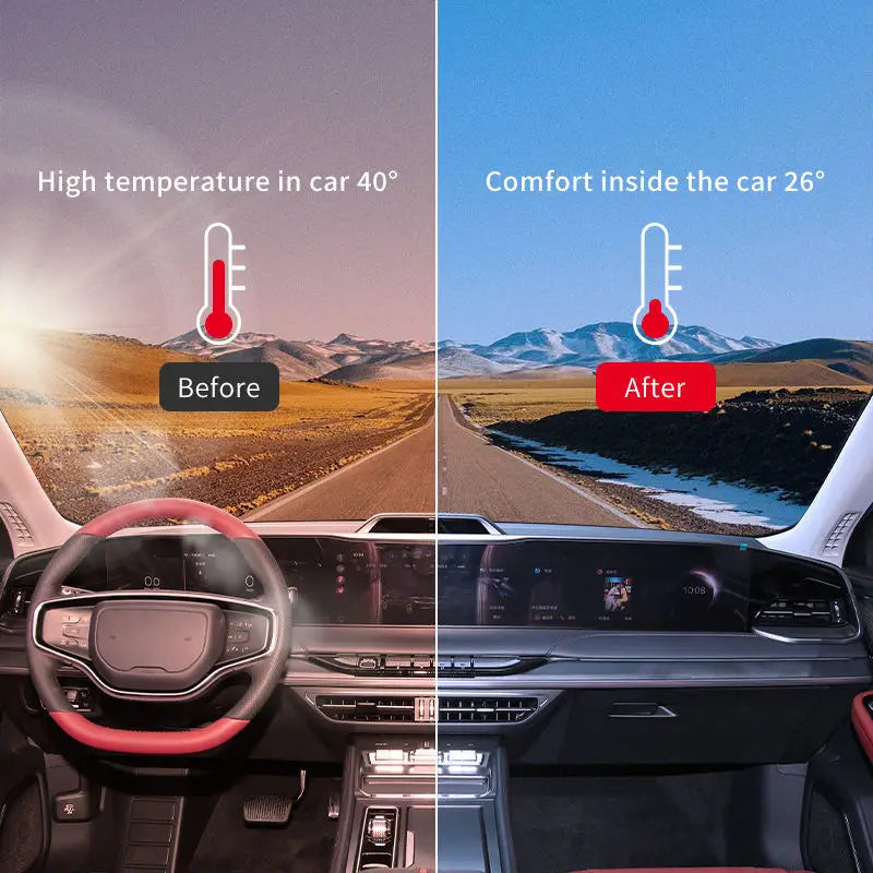 Car Window Tint Film – UV Protection Vinyl for Privacy and Solar Heat Blocking