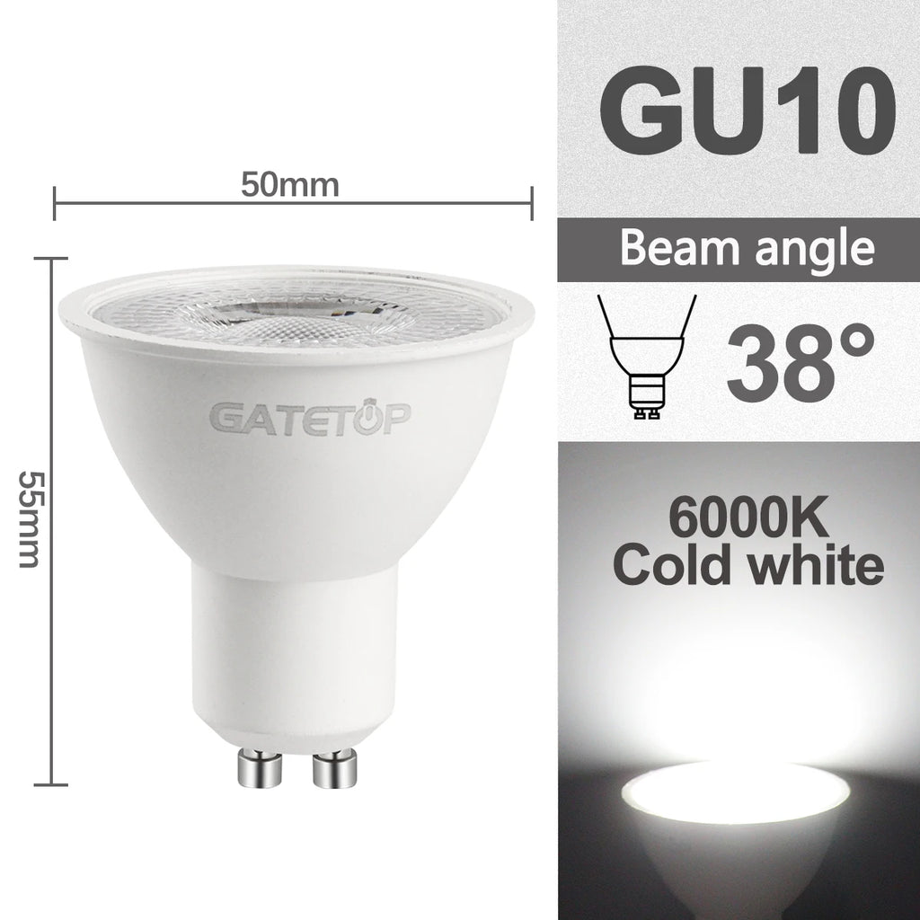 GU10 LED Spotlight Bulbs – Energy Efficient Lighting for Home Replacement