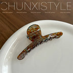 Elegant Shark Hair Claw – Large Vintage Metal Hairpin for Women