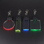 Acrylic LED Keychain – RGB Light Up Key Pendant for DIY Wedding Decor Gifts
