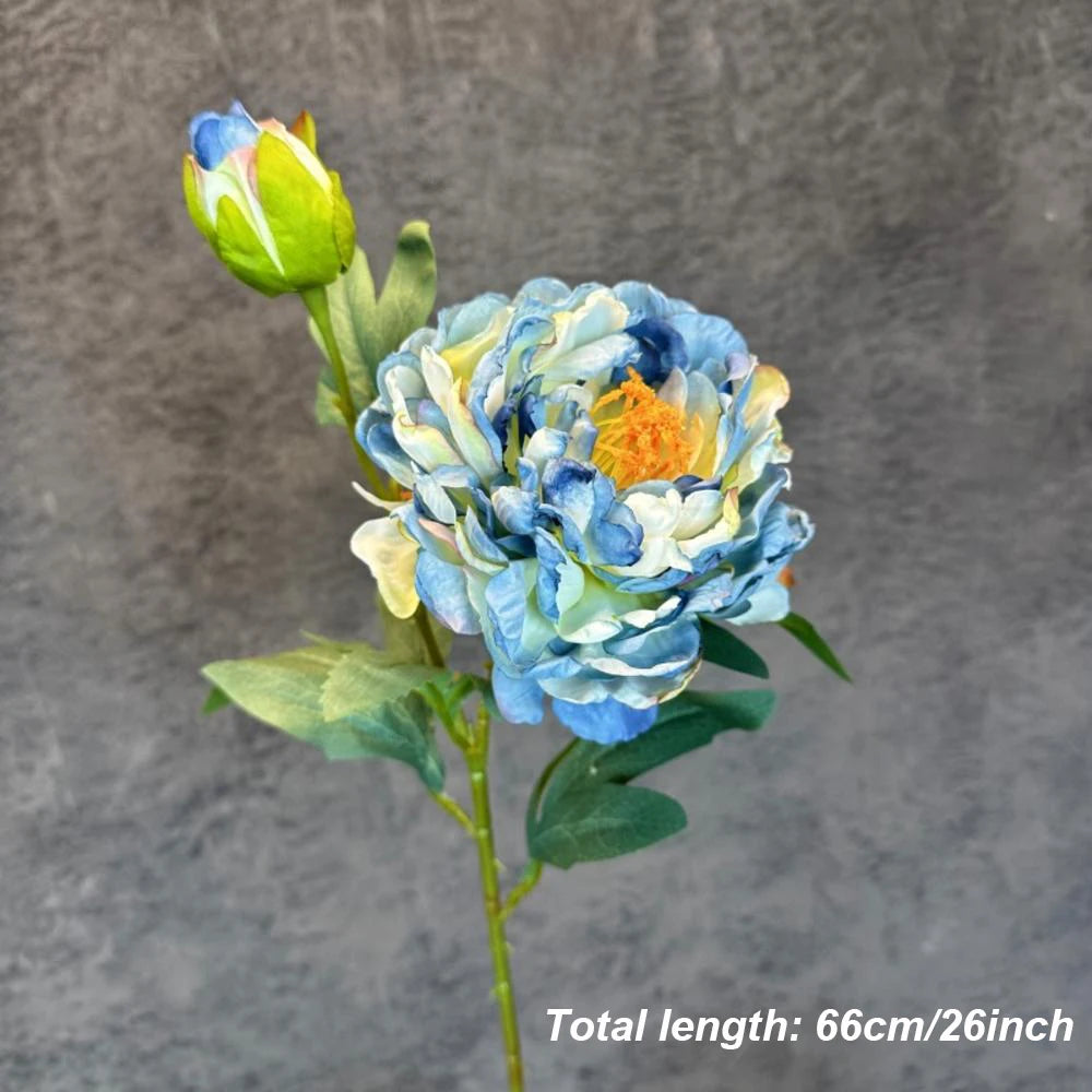 Large Silk Peony Bouquet – Realistic Artificial Flowers for Home Wedding Decor