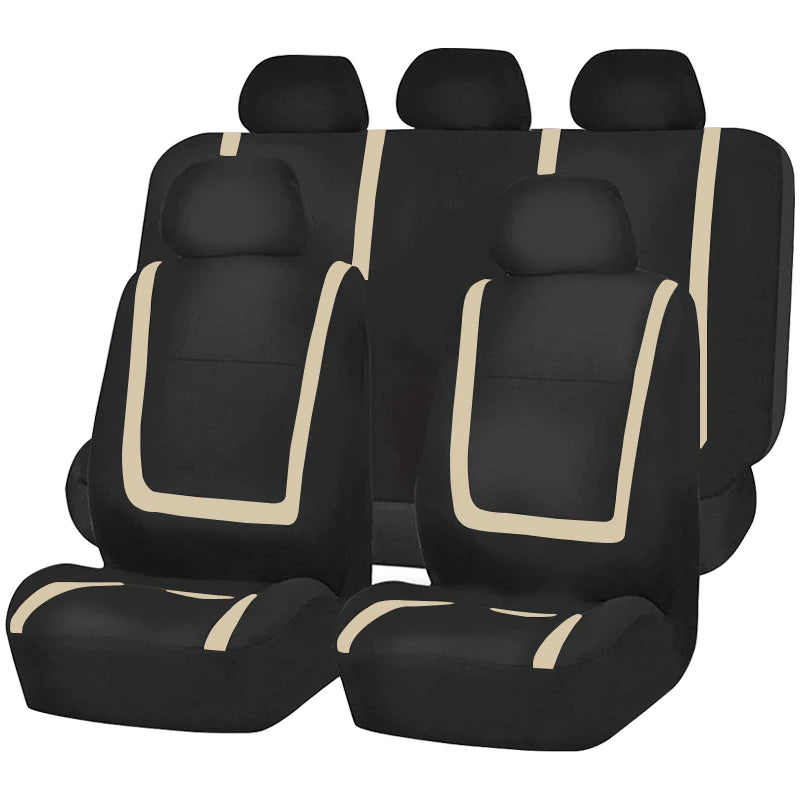 Universal Fabric Car Seat Covers – Breathable Polyester for Truck and SUV