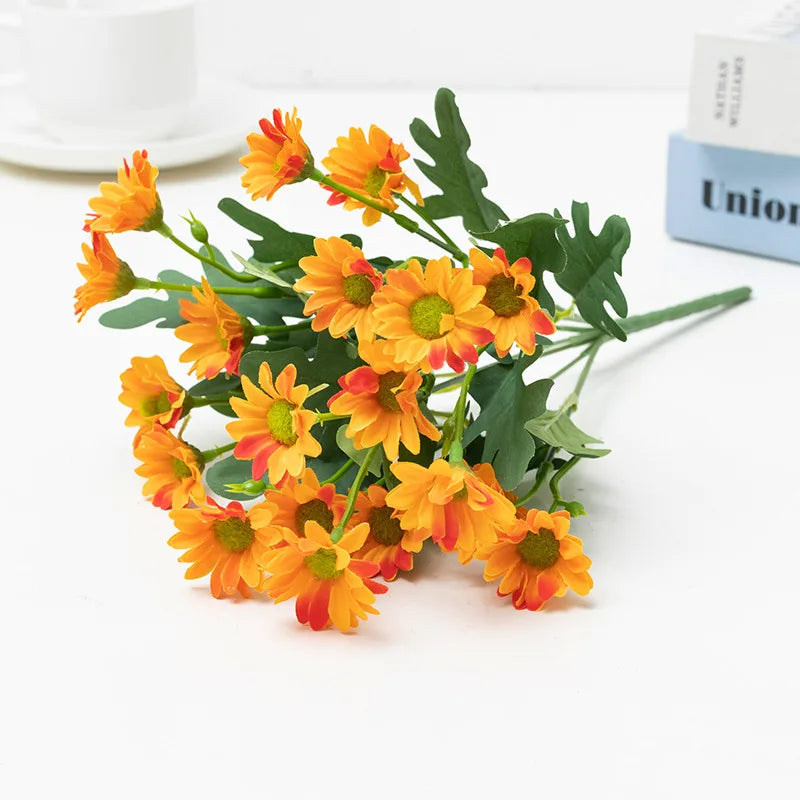 Artificial Sunflower and Daisy Bouquets – Faux Floral for Wedding Decor