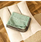 Corduroy Pet Sleeping Mat – Washable Winter Bed for Small to Large Dogs