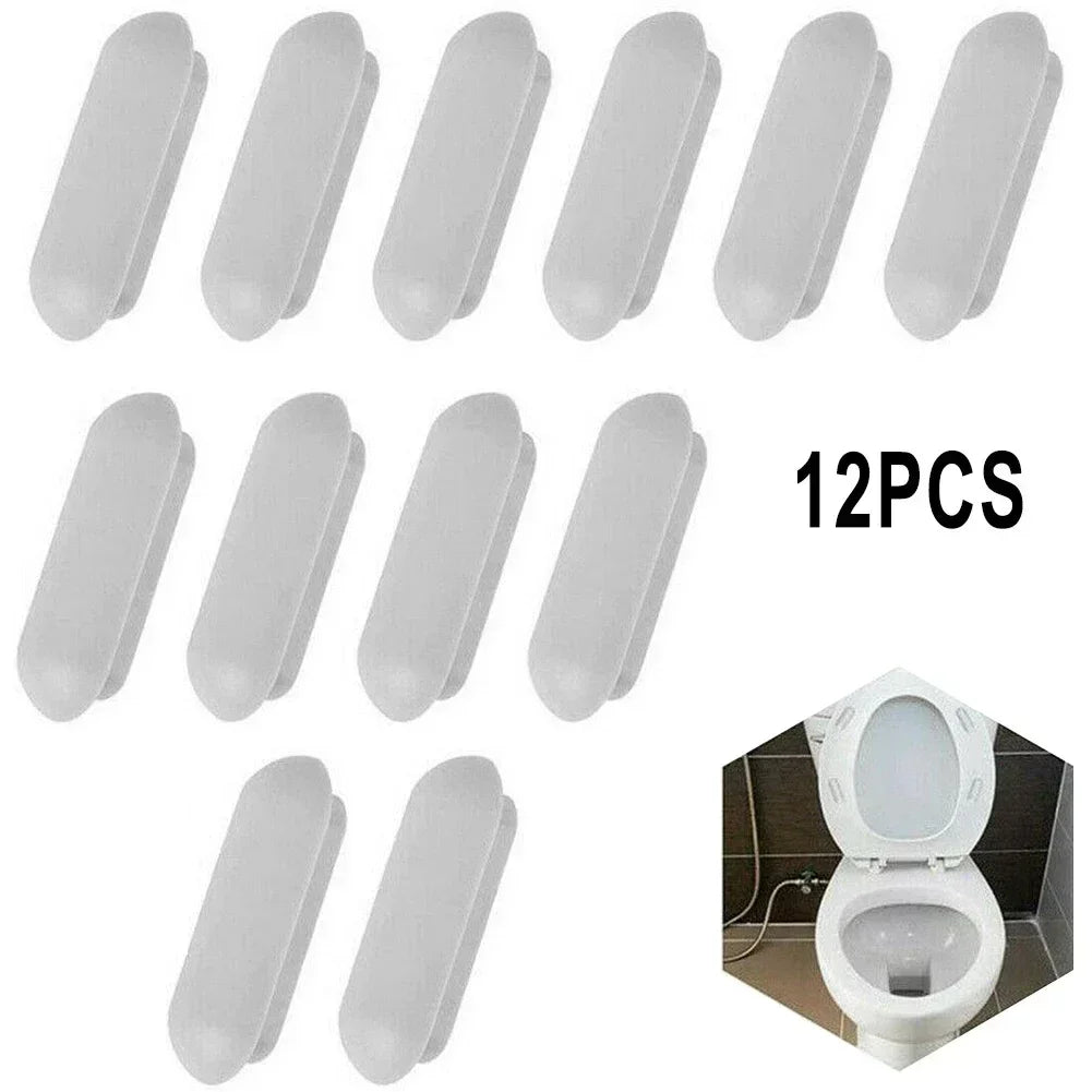 Toilet Seat Bumper Set – Non-Slip Rubber Cushion for Bathroom Fixtures