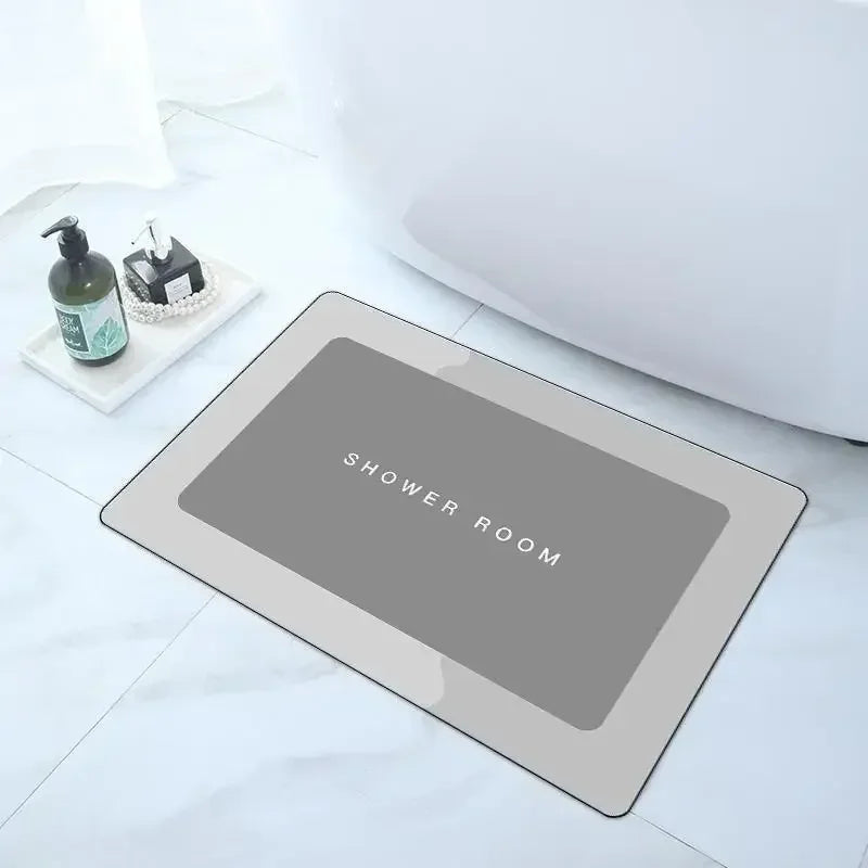 Absorbent Non-Slip Bath Mat – Soft Microfiber Rug for Bathroom and Kitchen