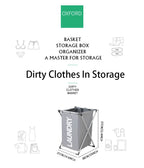Foldable Grid Laundry Basket – Waterproof Storage for Clothes and Toys