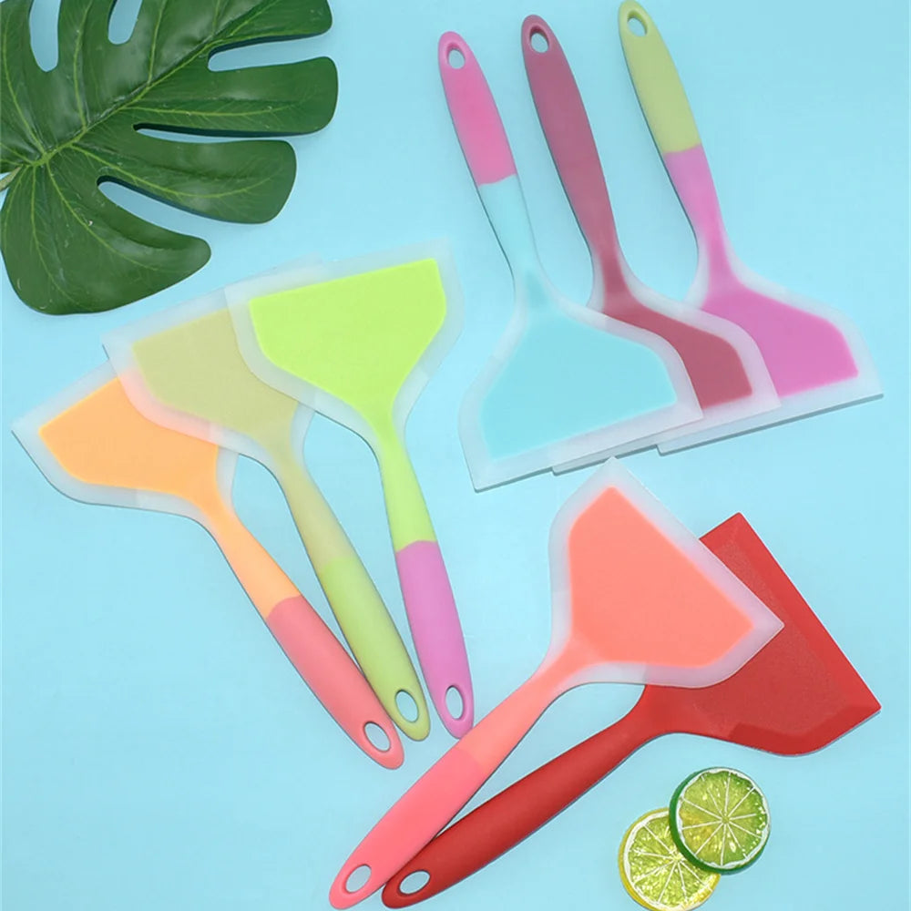Silicone Non-stick Spatula – Flexible Turner for Omelets and Cooking