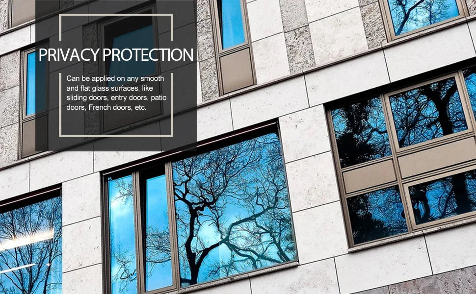 Reflective Window Film – Heat Control Privacy Sticker for Home Glass Tinting