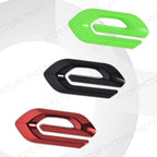 Metal E Logo Car Emblem – Alloy Trunk Fender Badge for Peugeot Vehicles