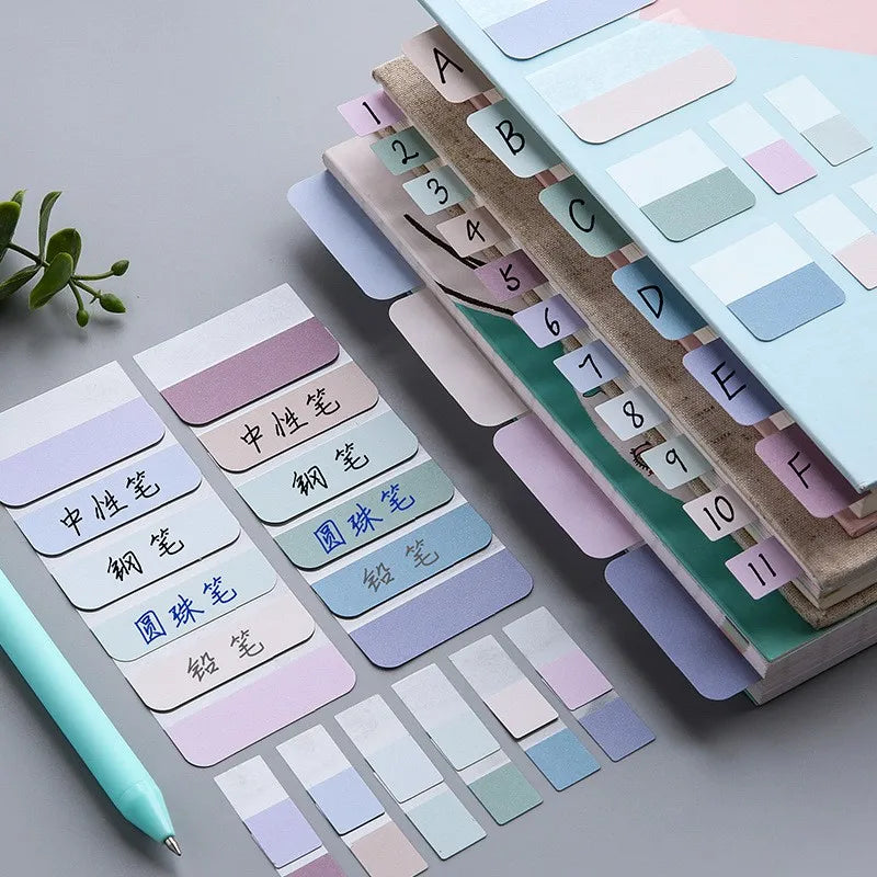 Transparent Sticky Note Index Tabs – Arrow Flags for Planner Page Markers