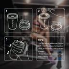 Portable Protein Shaker Bottle – 500ml Mixer Cup with Storage for Gym Fitness