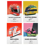 Formula 1 Helmet Canvas Art – Racing Poster Print for Sports Wall Decor