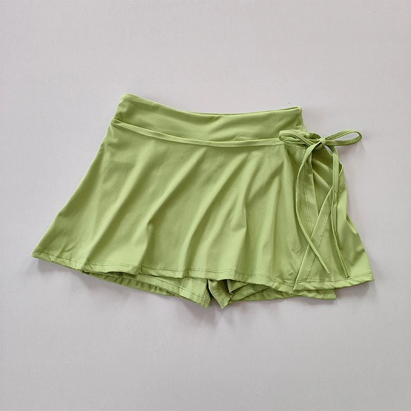 Athletic Yoga Skort – Quick-Dry Pocket Skirt for Tennis and Badminton