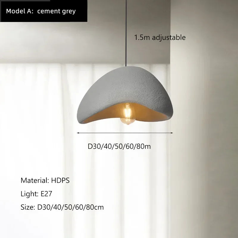 Wabi Sabi Pendant Light – Nordic Minimalist Chandelier for Dining Room Decor