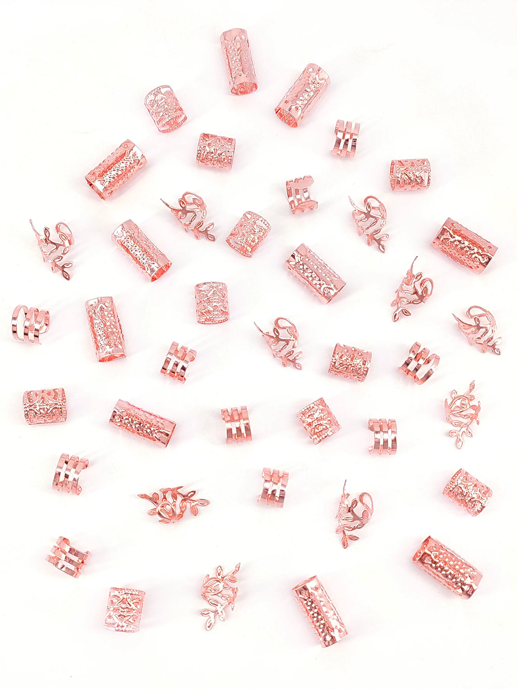 Hollow Out Hair Rings – Metal Jewelry Charms for Braids and Locs