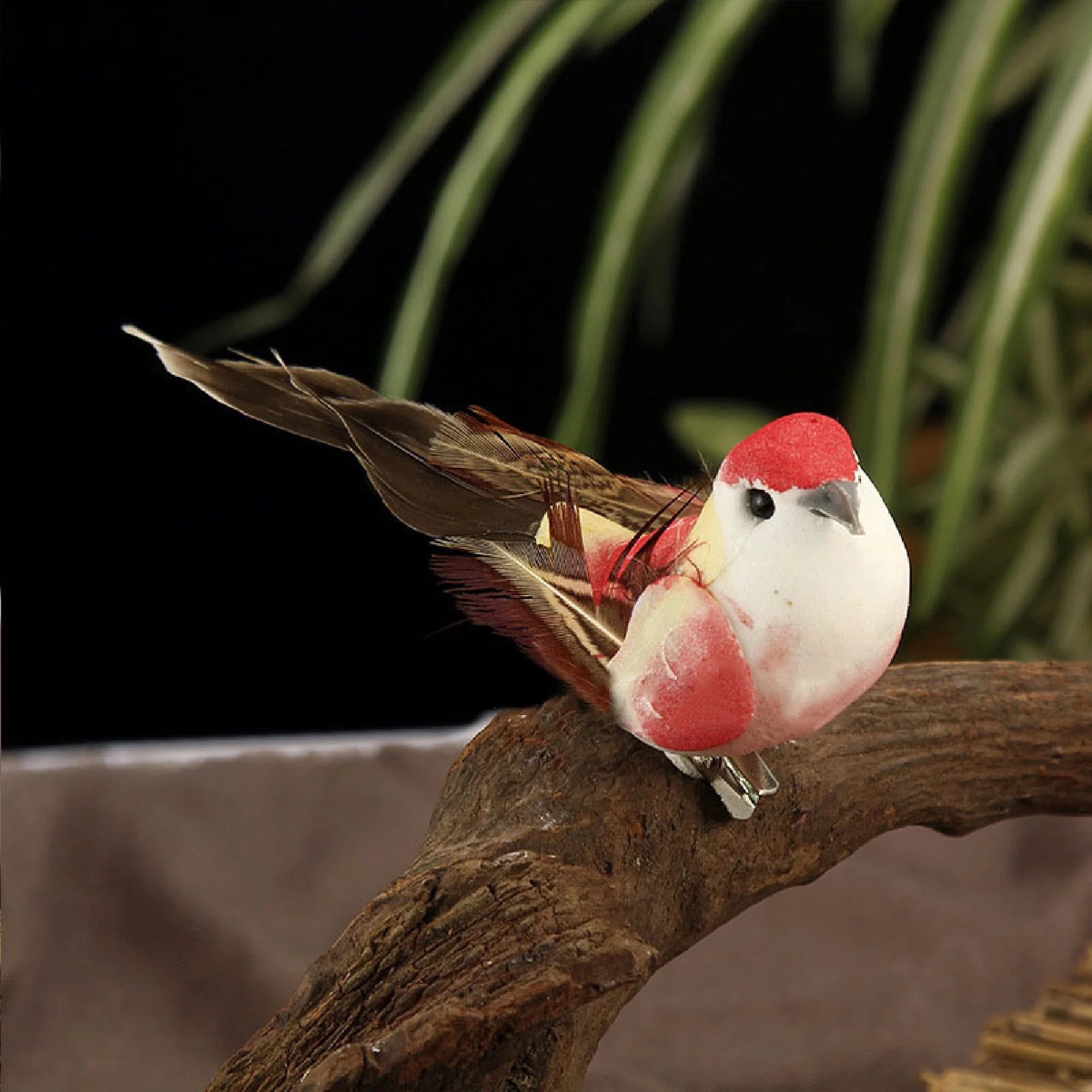 Artificial Sparrow Foam Figurines – 10cm Miniatures for Home Garden Decor