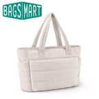 Large Capacity Tote Bag – Solid Color Commuter Handbag for Work and School