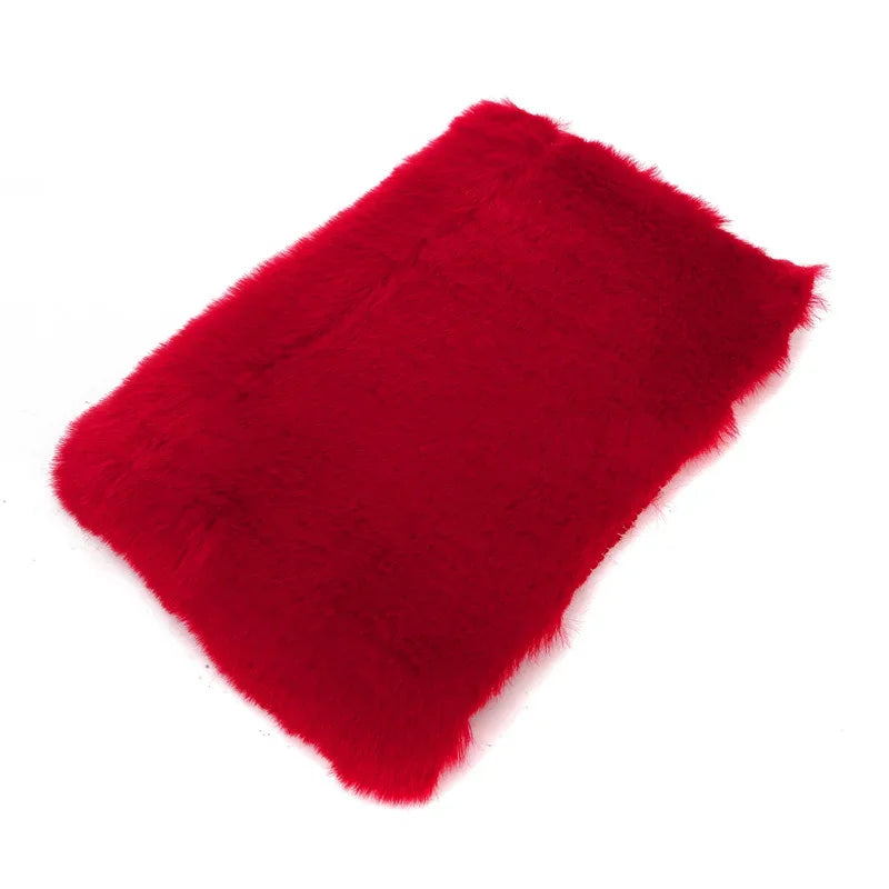 Plush Car Armrest Cover – Soft Warm Console Cushion for Winter Interior