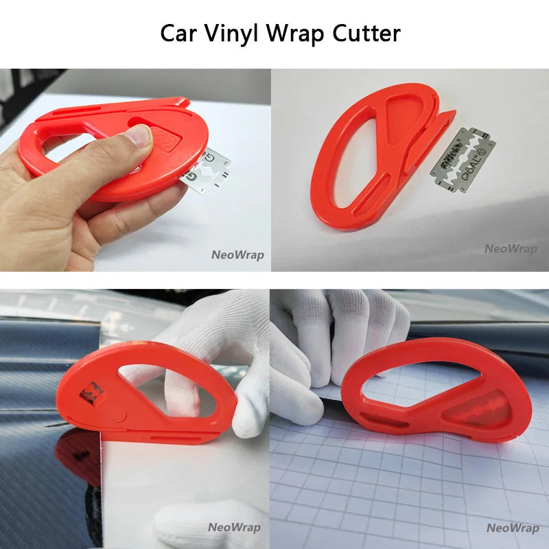 Vinyl Wrap Tool Kit – Felt Squeegee and Knife Set for Car Tinting