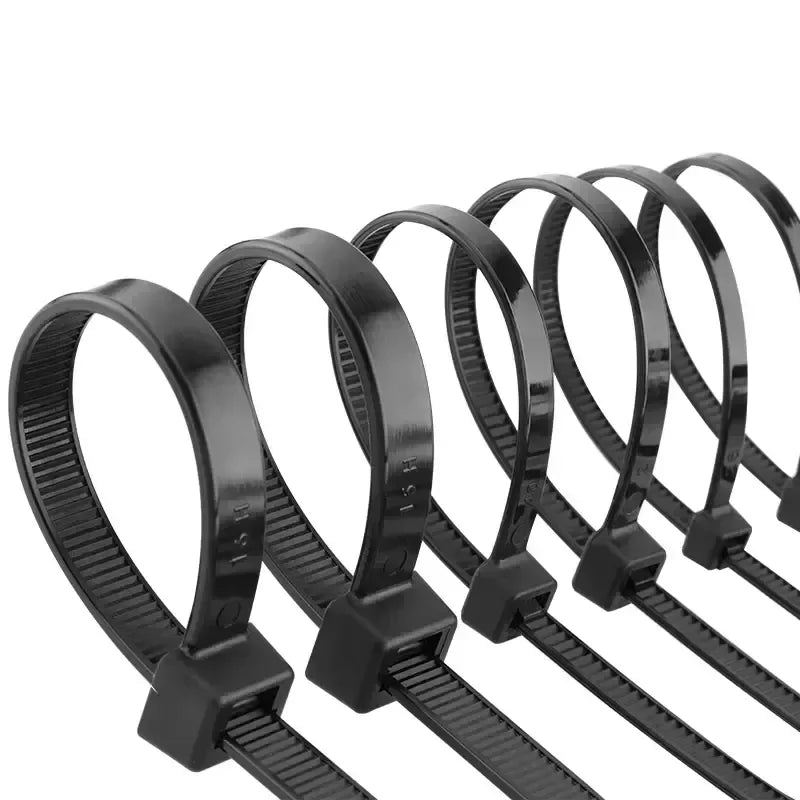 Nylon Cable Ties – Self-Locking Black Zip Ties for Home, Garden and DIY Projects
