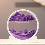 3D Moving Sand Art Frame – Dynamic Liquid Hourglass for Office Home Decor