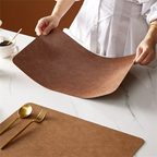 Faux Leather Placemats – Heat Resistant Non-Slip Table Mats for Dining Room
