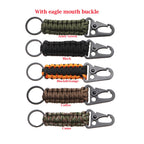 Paracord Survival Keychain – Military Carabiner for Outdoor Camping Gear