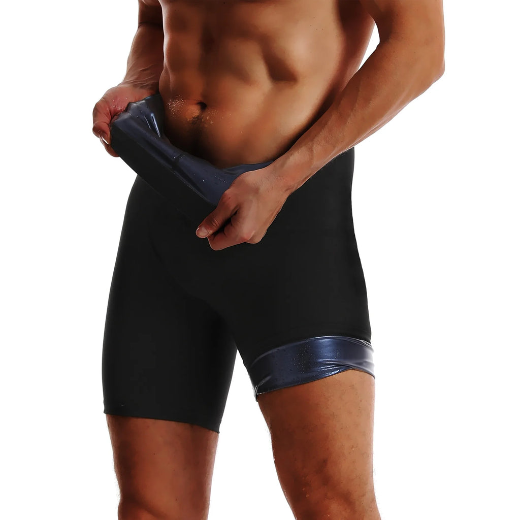 Thermo Sauna Compression Leggings – Fat Burning Body Shaper for Men Gym Workout