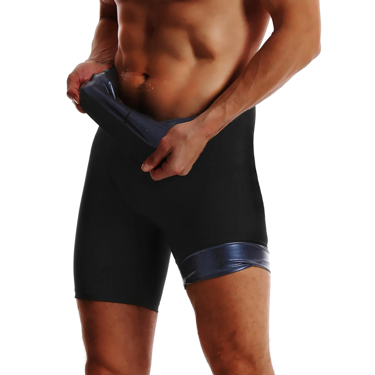 Thermo Sauna Compression Leggings – Fat Burning Body Shaper for Men Gym Workout