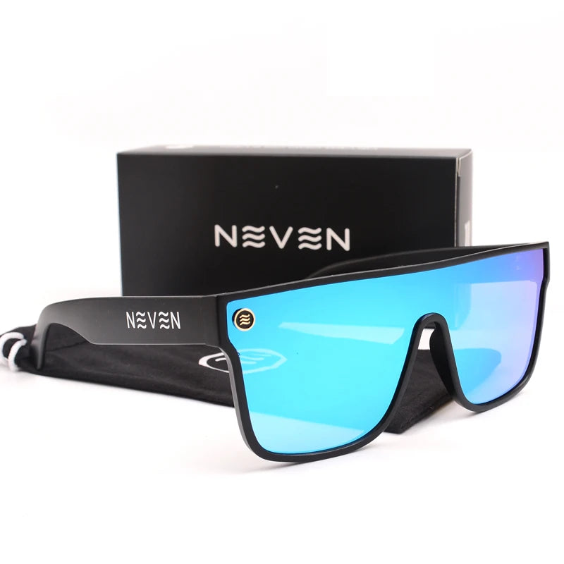Square Conjoined Lens Sunglasses – UV400 Gradient Eyewear for Outdoor Cycling