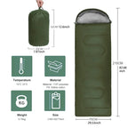 Ultralight Waterproof Sleeping Bag – 4 Season Envelope for Outdoor Hiking