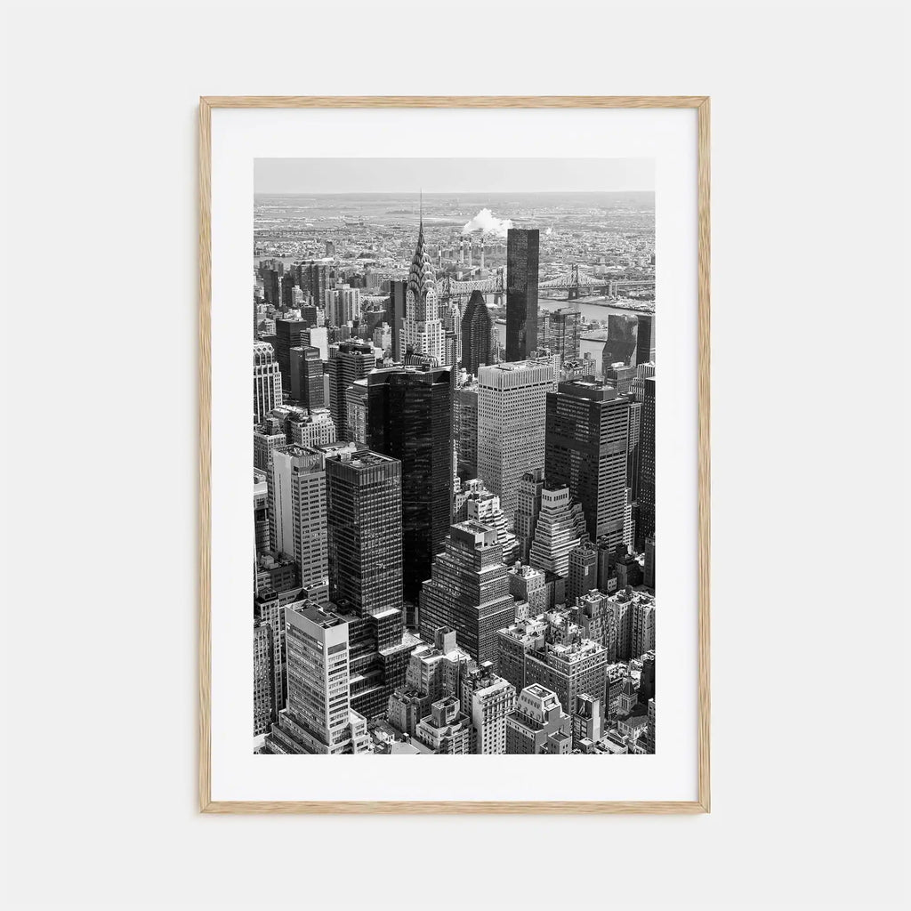 NYC Map Canvas Wall Art – Black and White Cityscape Print for Home Decor