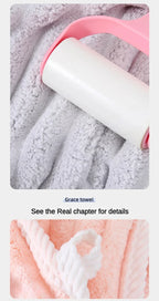 Large Coral Fleece Bath Towel – Soft Absorbent Fabric for Home Bathroom