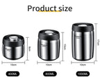 Stainless Steel Coffee Canister – Airtight Vacuum Seal for Fresh Food Storage