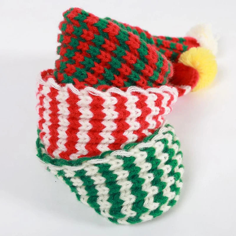 Knitted Dog Scarf Collar – Warm Winter Accessory for Small Medium Pets